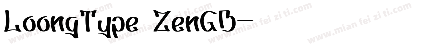 LoongType ZenGB字体转换